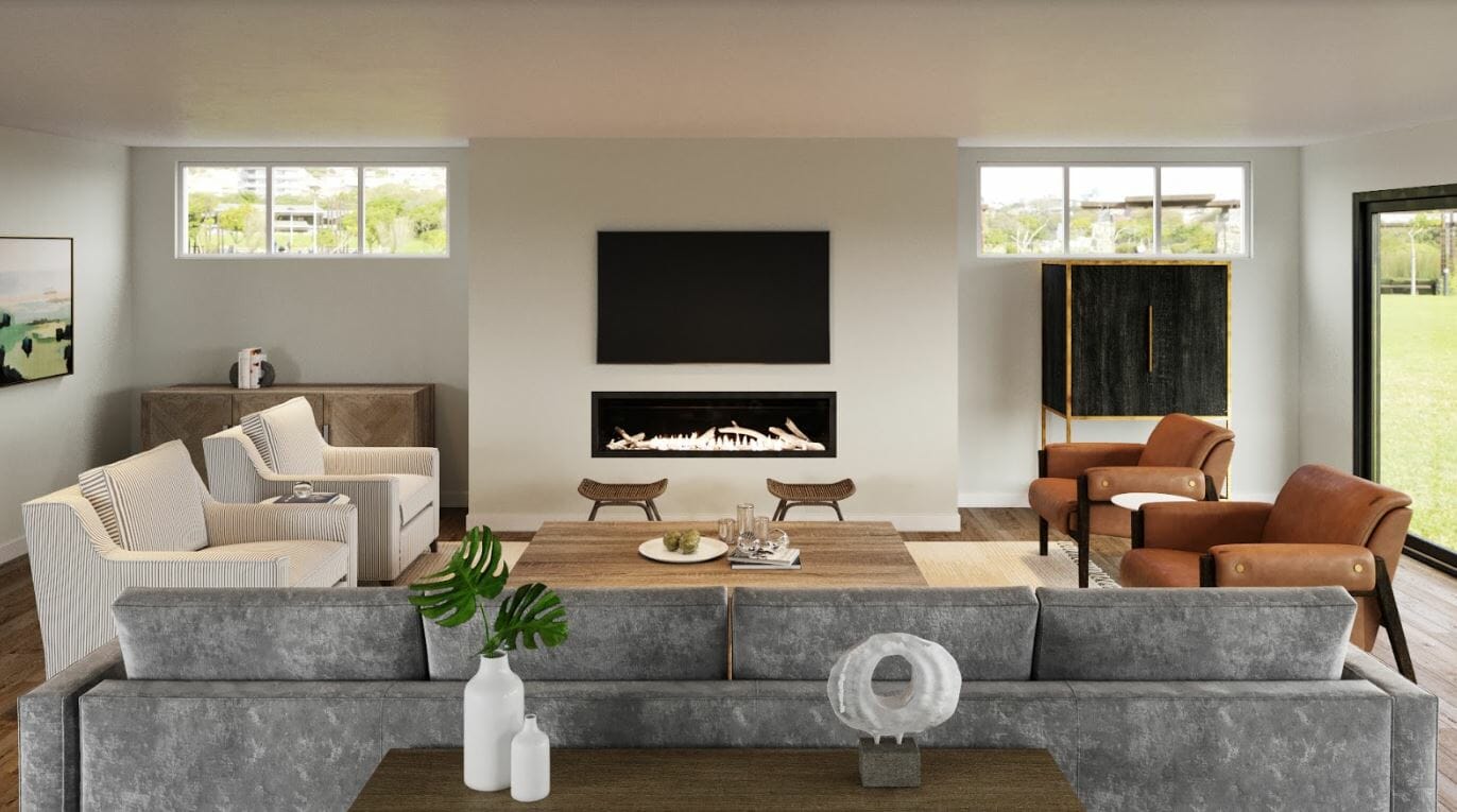 havenly vs decorilla - decorilla living room rendering