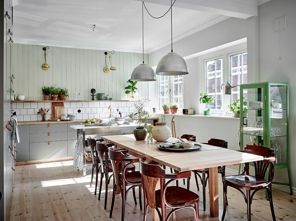 Rustic Scandinavian Living Room Design, Scandinavian Dining Room Ideas