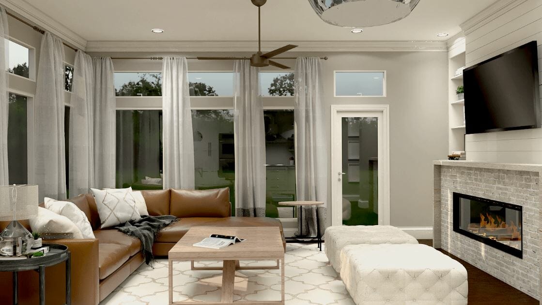 transitional living room design - home interior design
