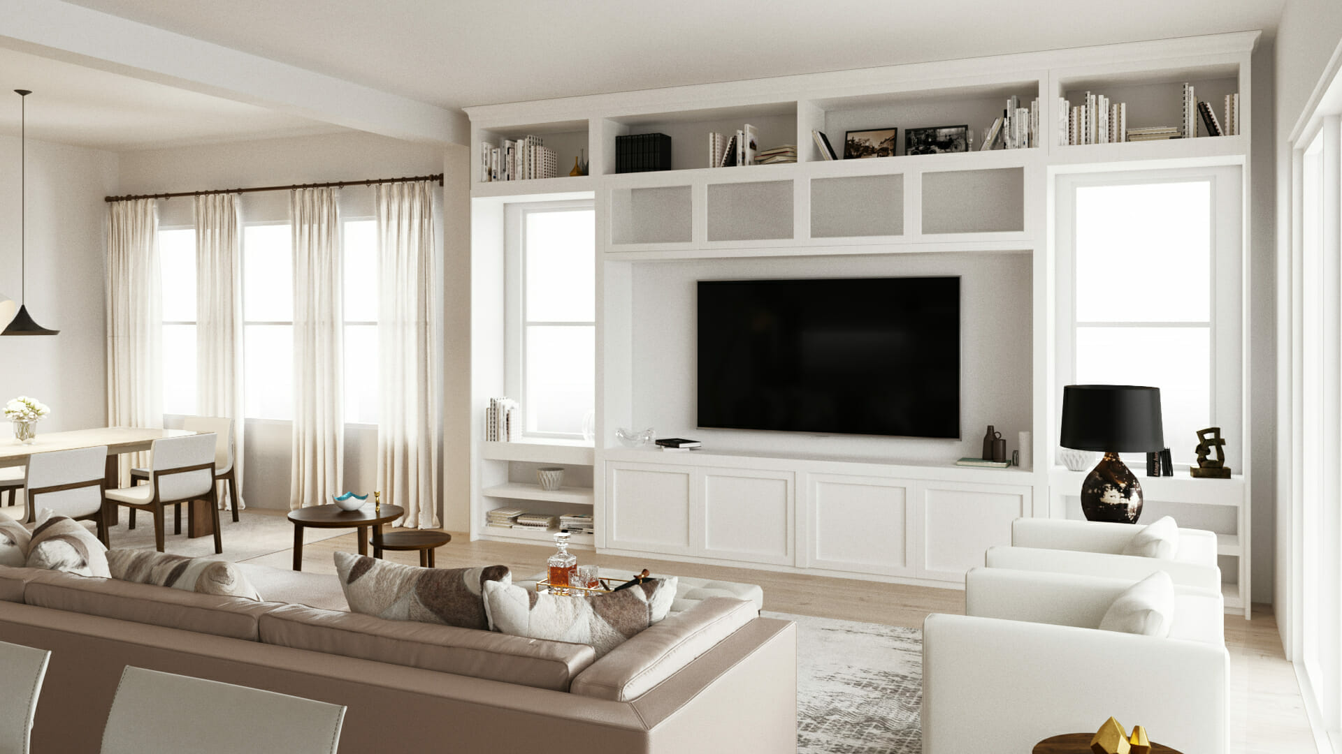 modern living room design by decorilla designer lauren a