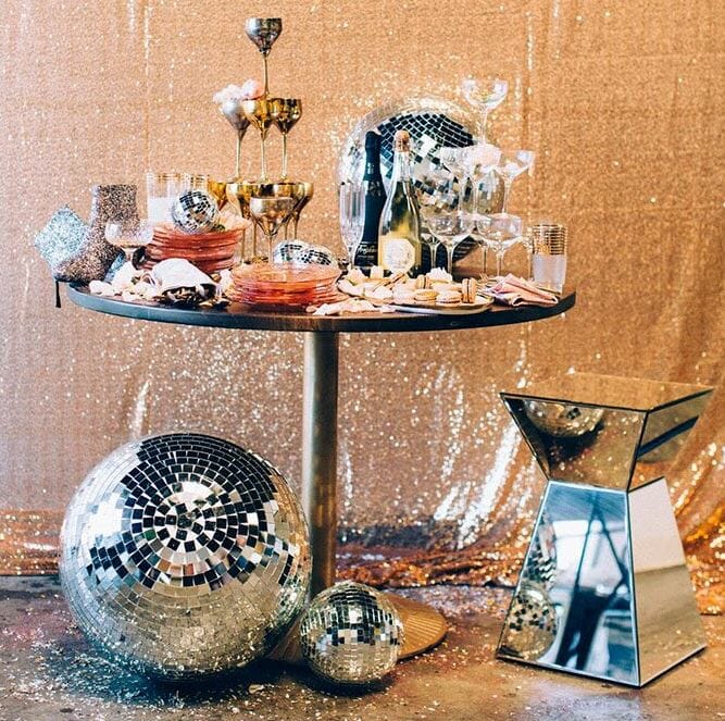 new year's eve home decorating ideas disco ball