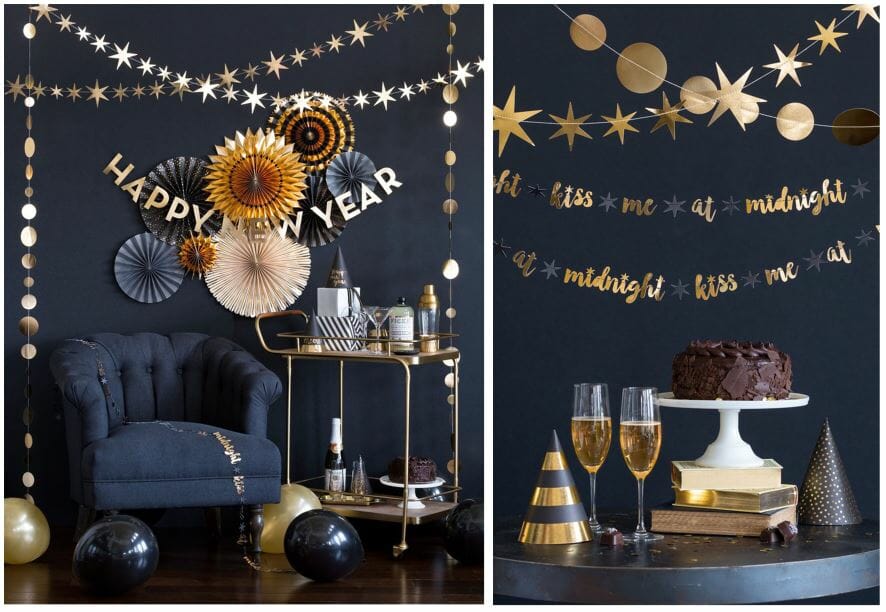 new year's eve home decorating ideas paper garland