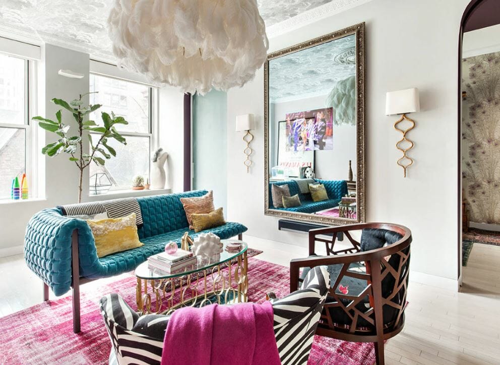 colorful boho room