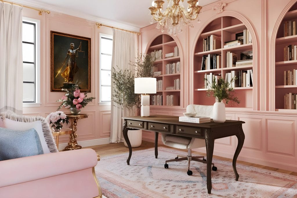 Home office design ideas visualization by Decorilla designer, Picharat A.