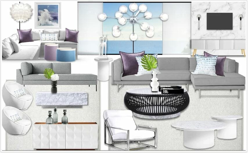 Moodboard for the best contemporary living rooms