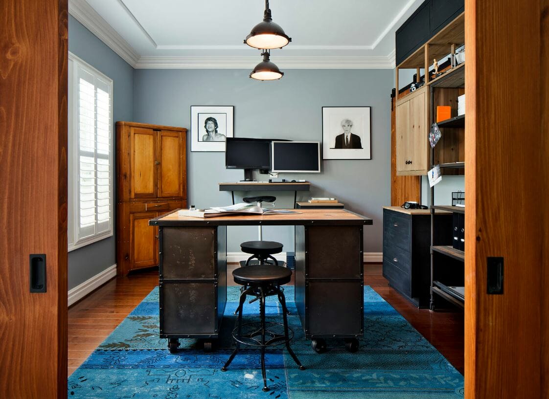 20 Home Office Interior Design Ideas to Keep You Productive - Spencil