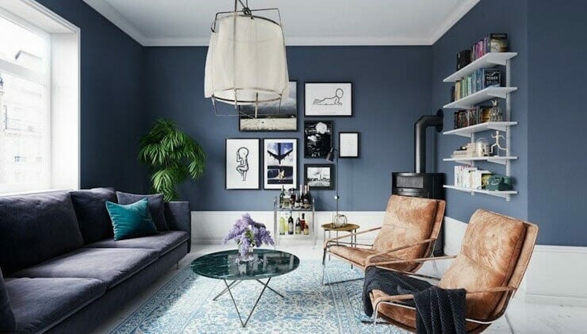 Modern contemporary interior design living area