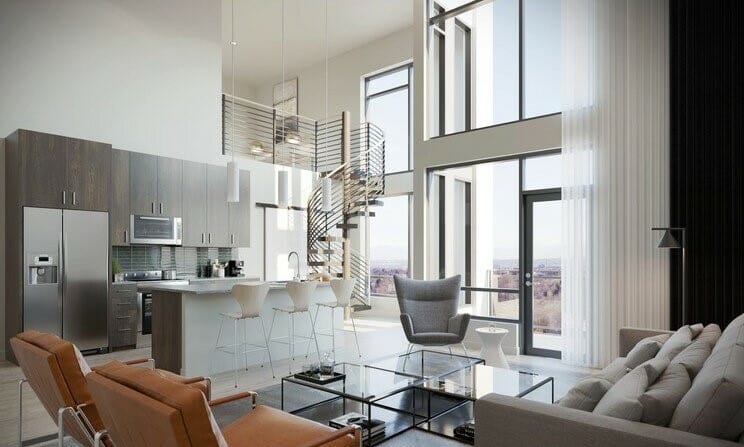 Neutral modern interior style