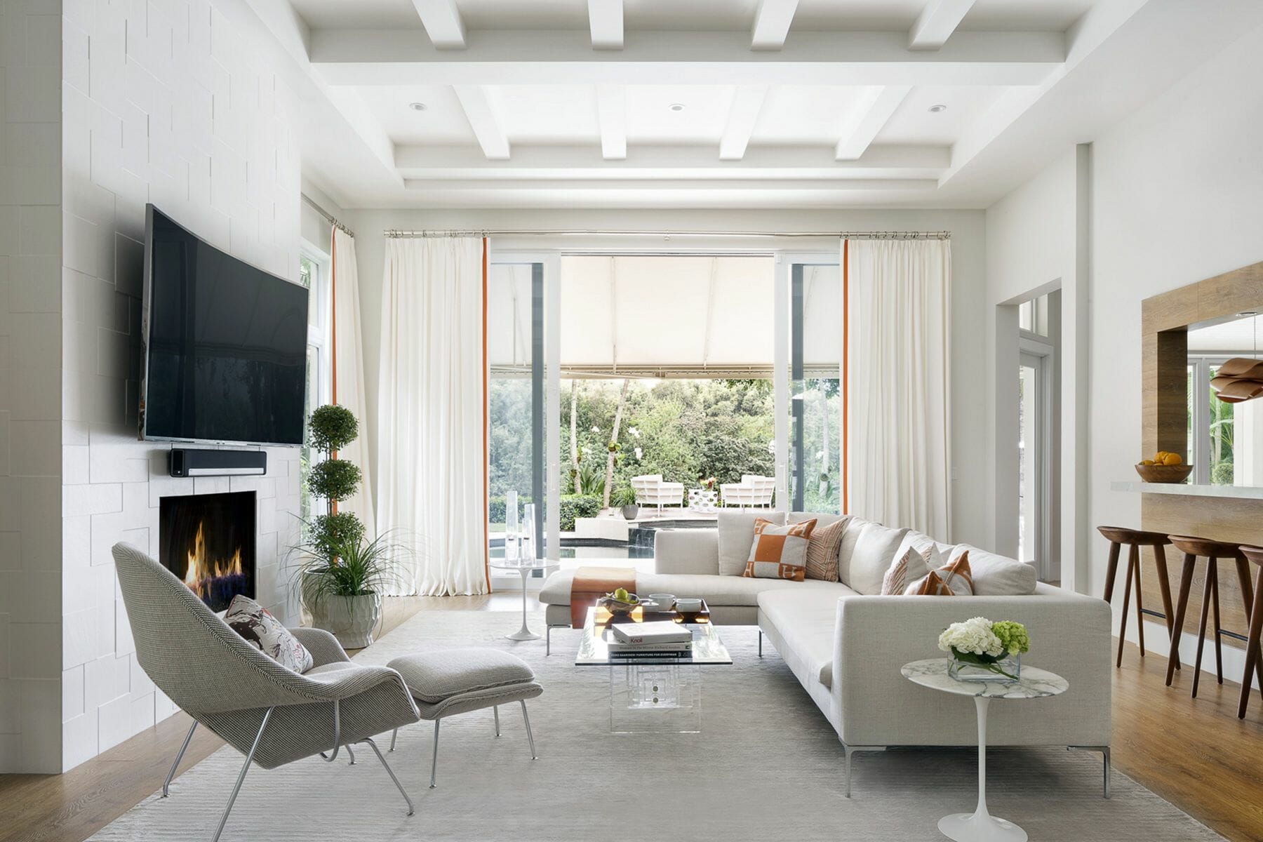 Before And After Contemporary Kitchen And Living Room Design Online 
