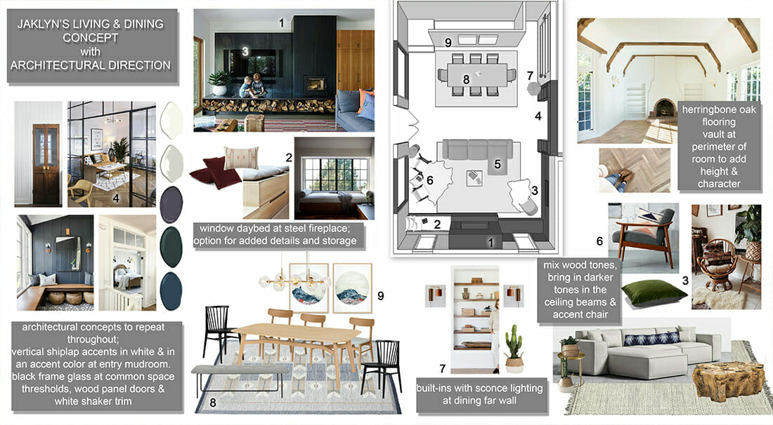 Modern Rustic Home Design Moodboard