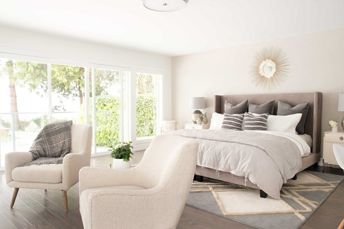 Before & After Zen Master Bedroom Online Interior Design   Decorilla