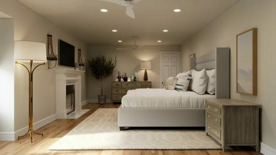 Beautiful zen master bedroom online interior design