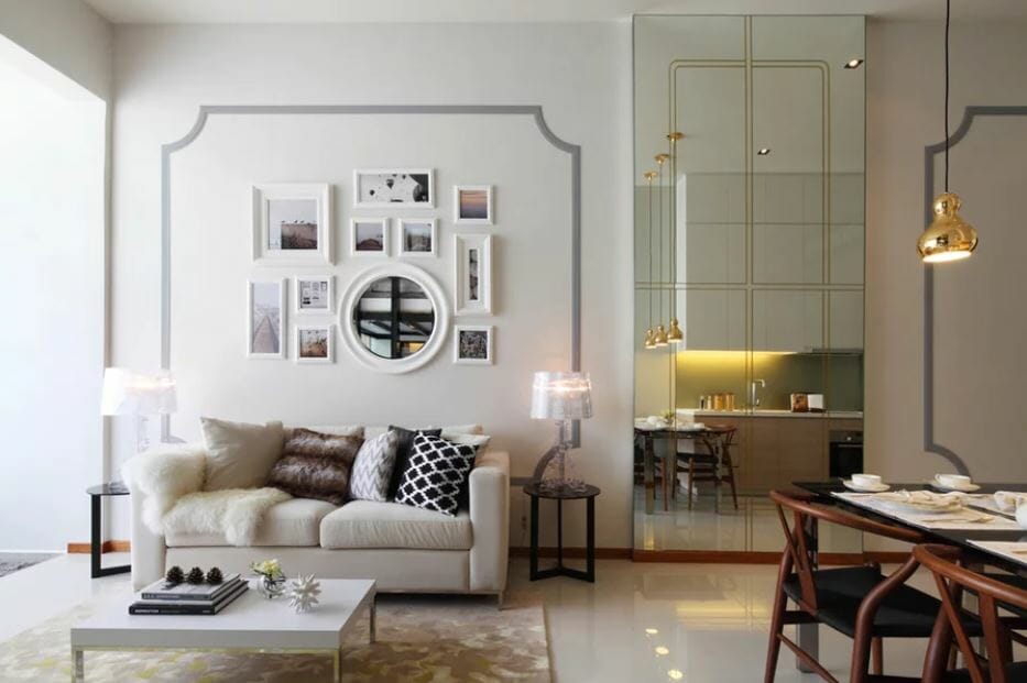 Glamorous modern apartment design with online interior design ideas by Joanna NG