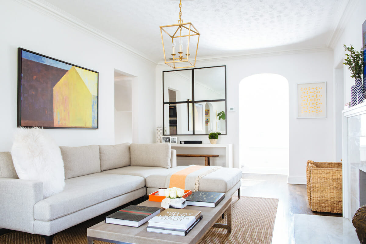 House interior design of a chic living room