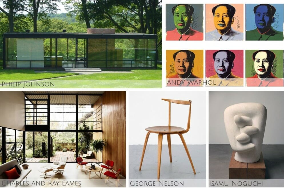 Iconic designers of the mid century modern interior design era