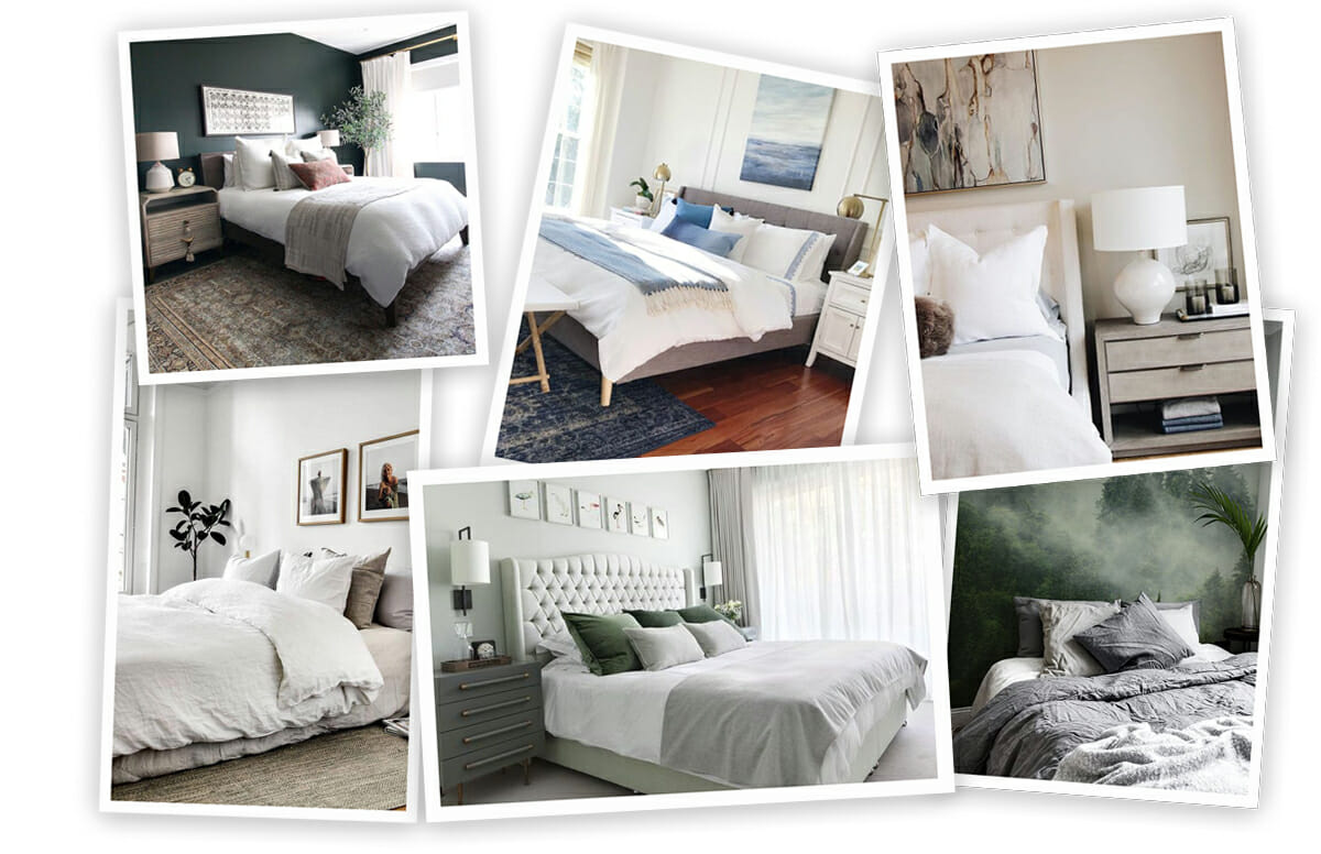 Inspiration for a calming master bedroom online interior design