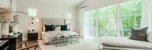 Transitional bedroom by top residential interior design firms Urbanology