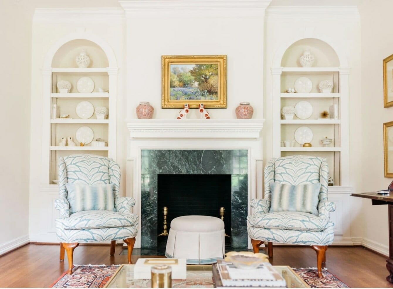 Coin salon traditionnel par les meilleurs designers d'intérieur d'Austin - Austin Design House