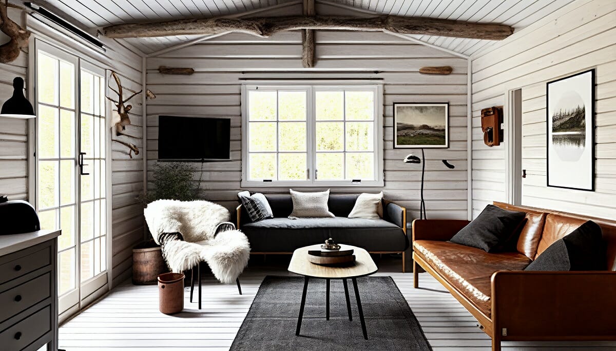 Small Cabin Interior Design Ideas Cabinets Matttroy