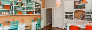 Color kids study room ideas