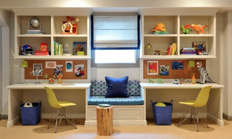 Custom desks for kids study space