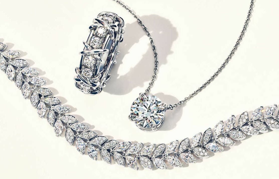 Diamond jewelry by Tiffany - great as a gift certificate idea for Valentine's day