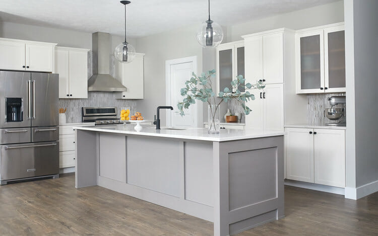 Newly renovated transitional kitchen design available with an interior design gift card by W Haus