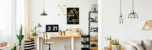 Refreshing light wood Scandinavian study room design ideas by Design Cafe