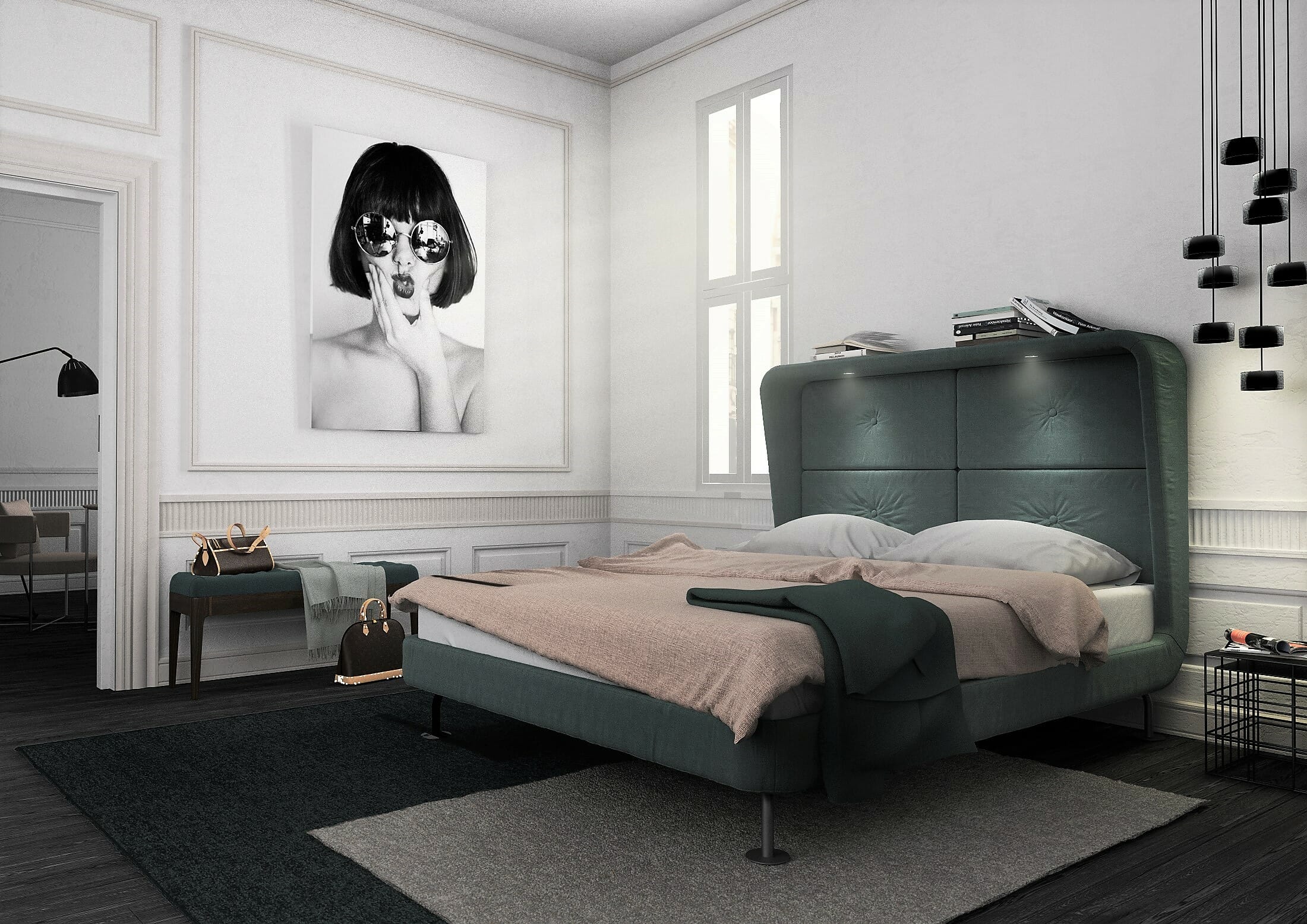 French chic master bedroom design by Decorilla designer Christian G