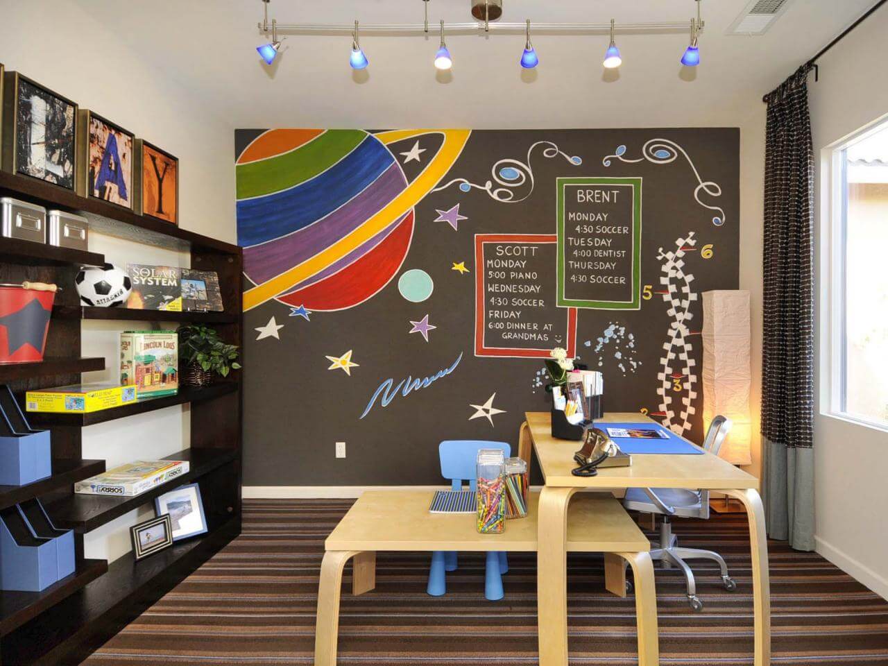 Information hub is a Homeschool classroom idea to help keep organized