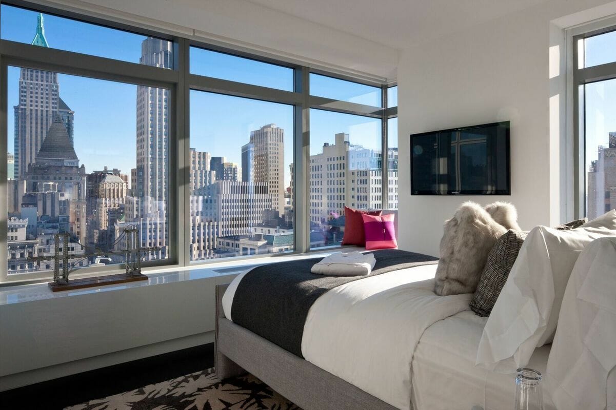 Luxe bedroom by top Philadelphia interior designer Tarah Y