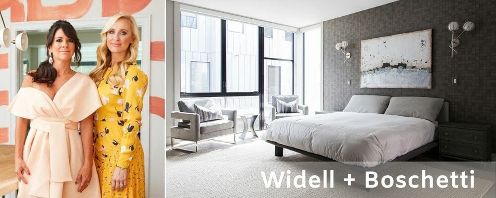 Philadelphia interior designers Widell and Boschetti's pattern-rich bedroom interior design