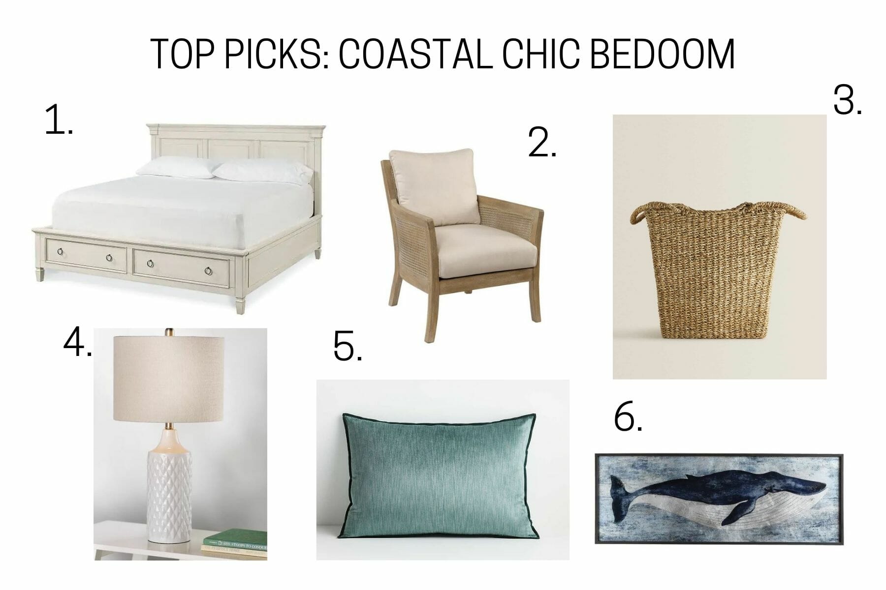 TOP PICKS COASTAL CHIC BEDOOM