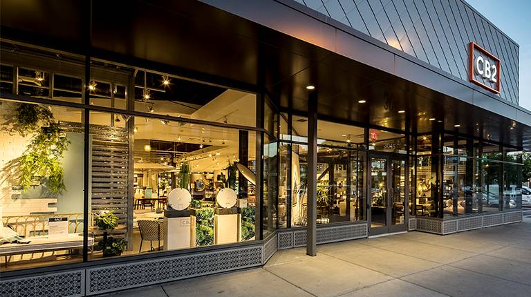 CB2 Black Friday store front