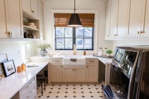 Laundry room by Decorilla designer, Sharene M.