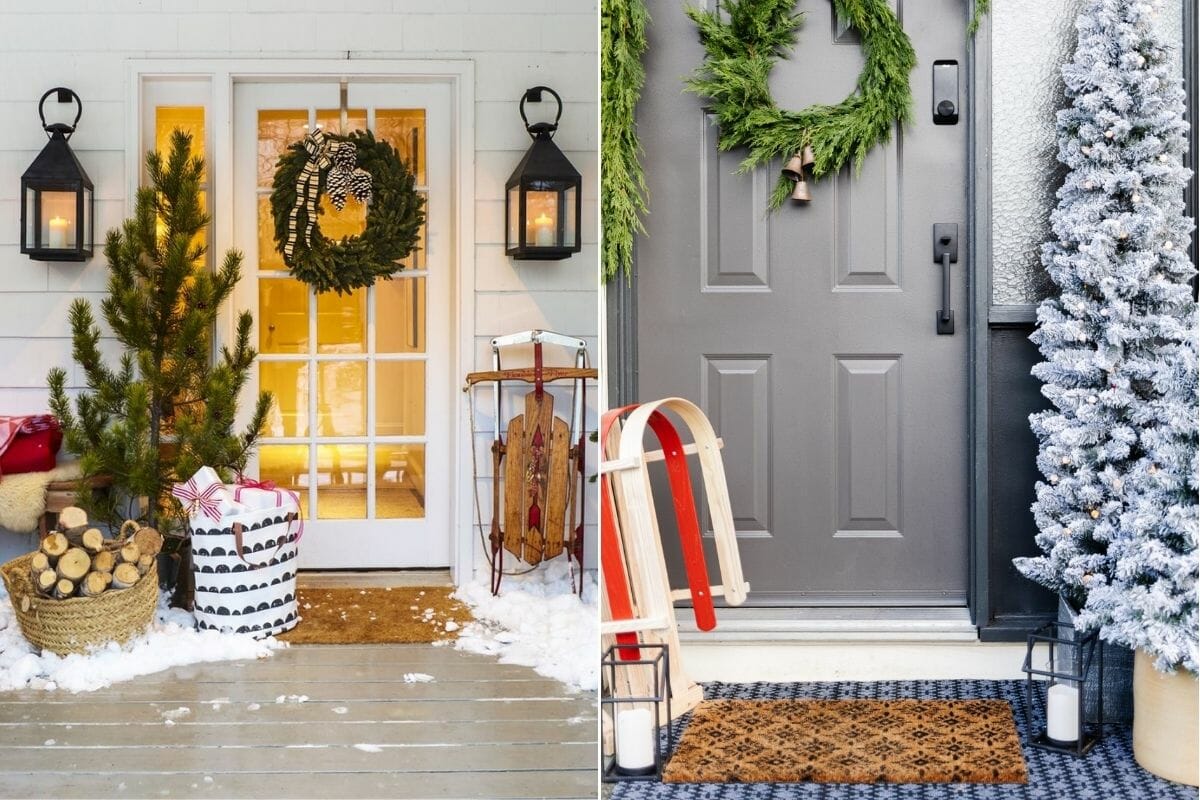 Christmas decorating ideas for the front door