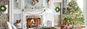 How to decorate for Christmas with chic ornaments in a living room