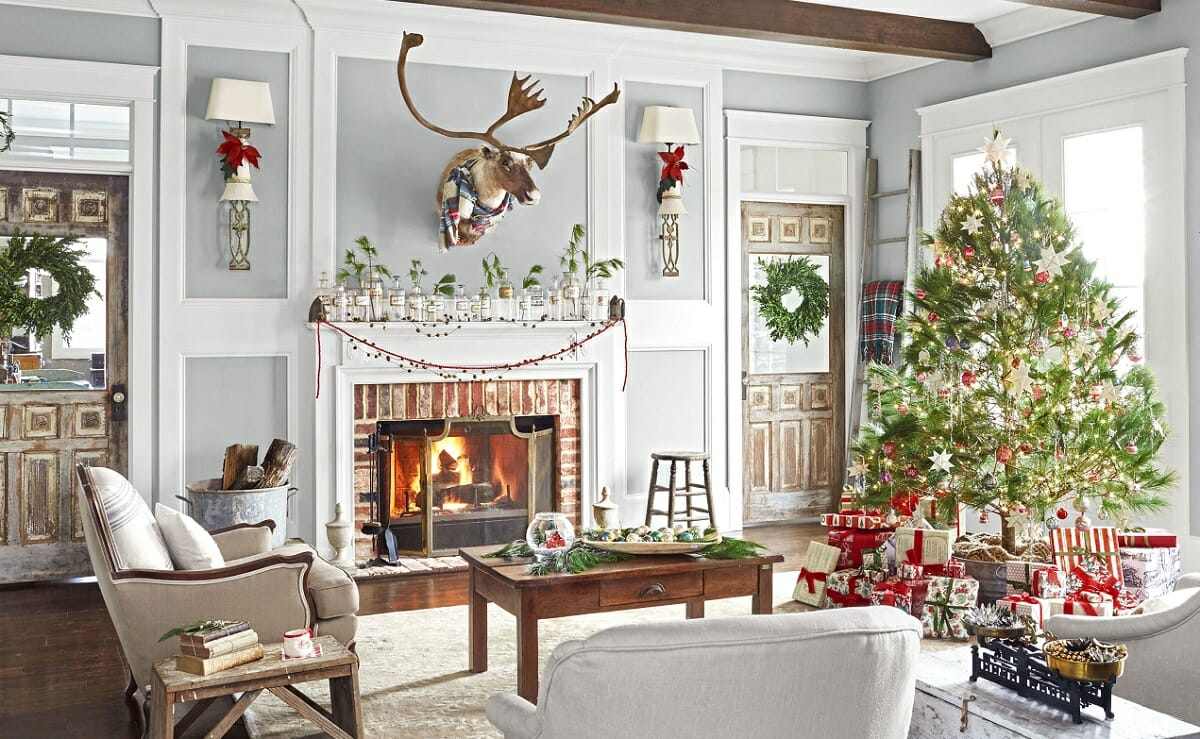 35 Best Christmas Living Room Decor Ideas  Holiday Decorating