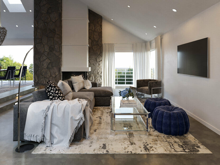 contemporary home interior living room