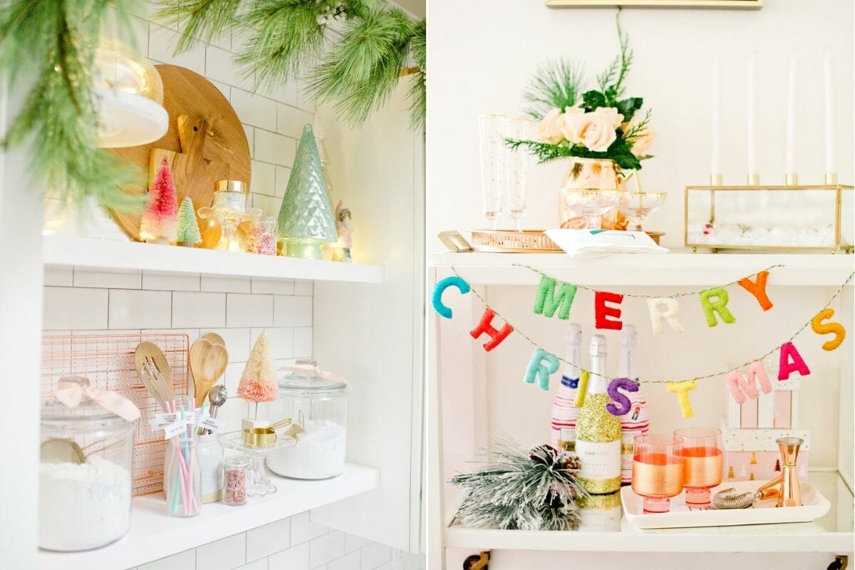 how to decorate for Christmas with fun colors
