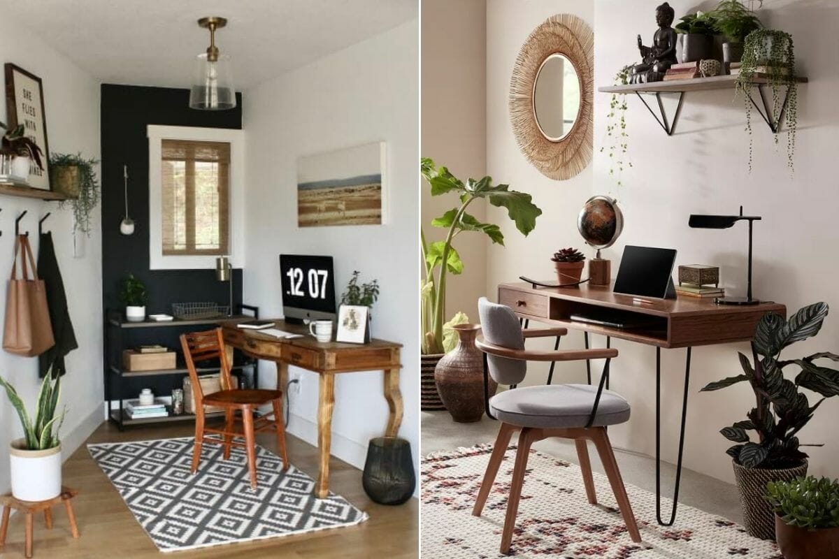 Creative and natural home office design made with home office allowances