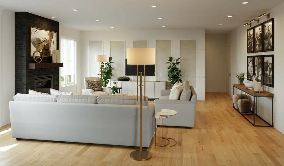 Living Room by Decorilla Interior Designer Drew F