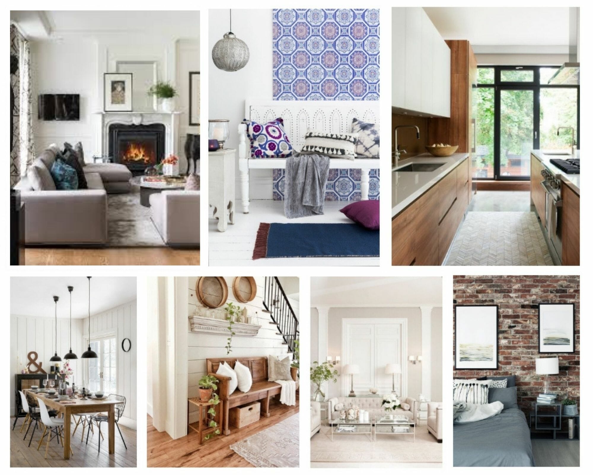 Style quiz interior design room collage (1)