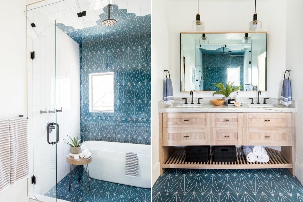 Alternative bathroom tile trends