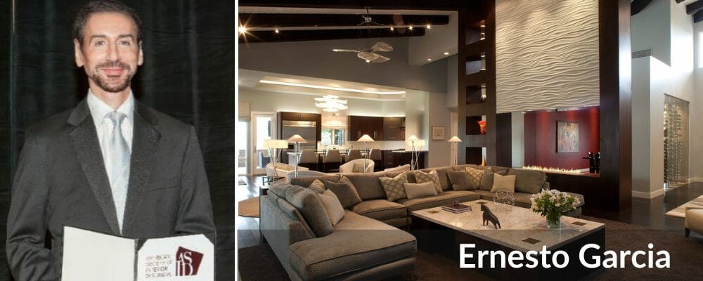 Classic Living Room interior design firms Phoenix Ernesto Garcia