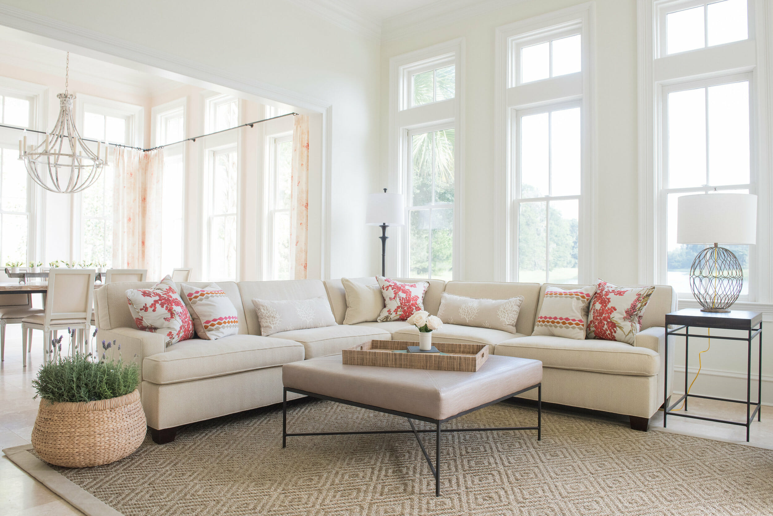 Bright living room by savannah ga interior decorator beth mcdonald