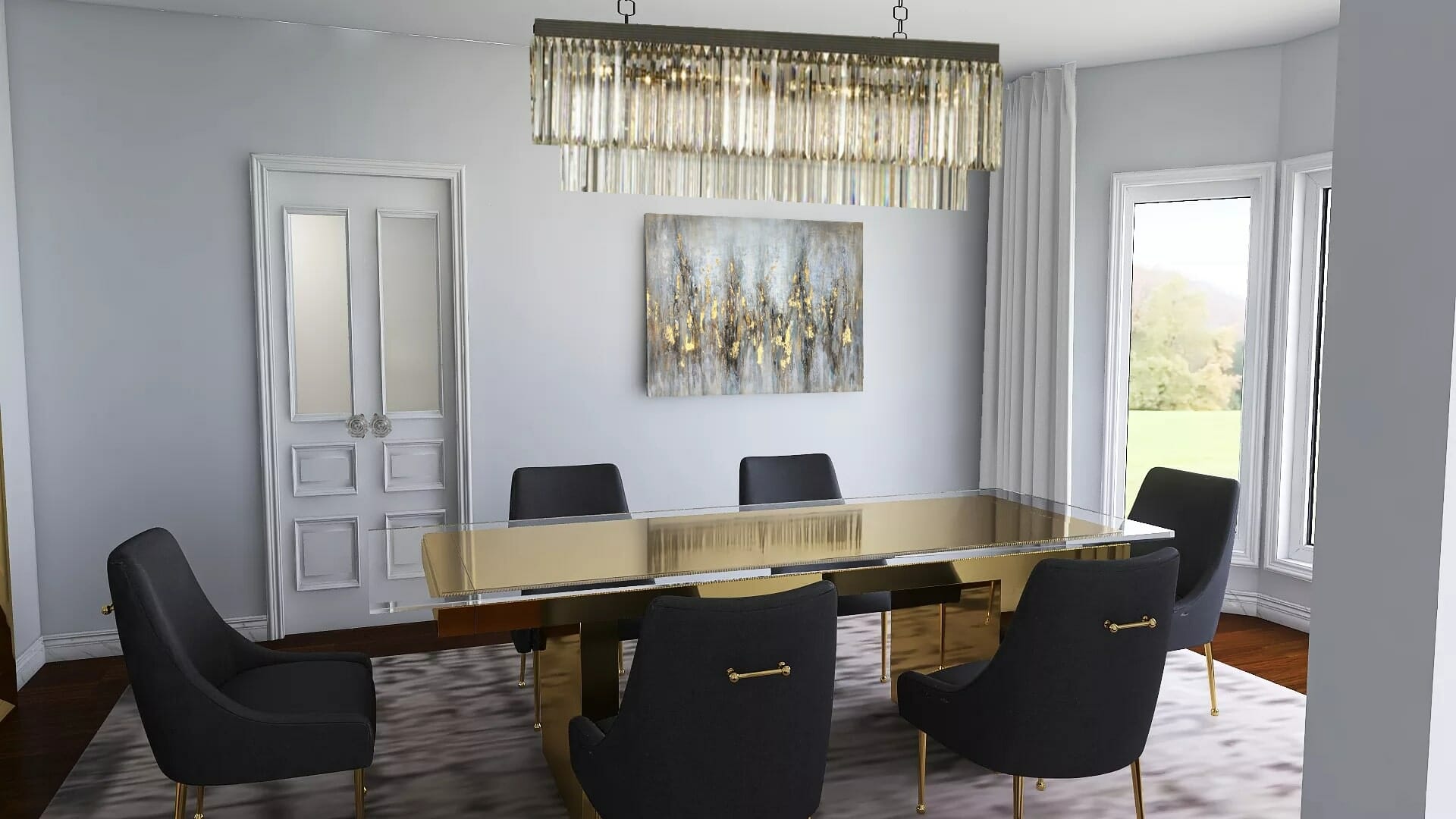 Glamorous dining room by top houzz interior designer memphis tn