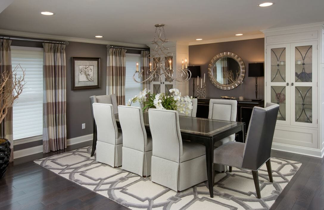 Mary Shipley's Columbus interior design of a dining room