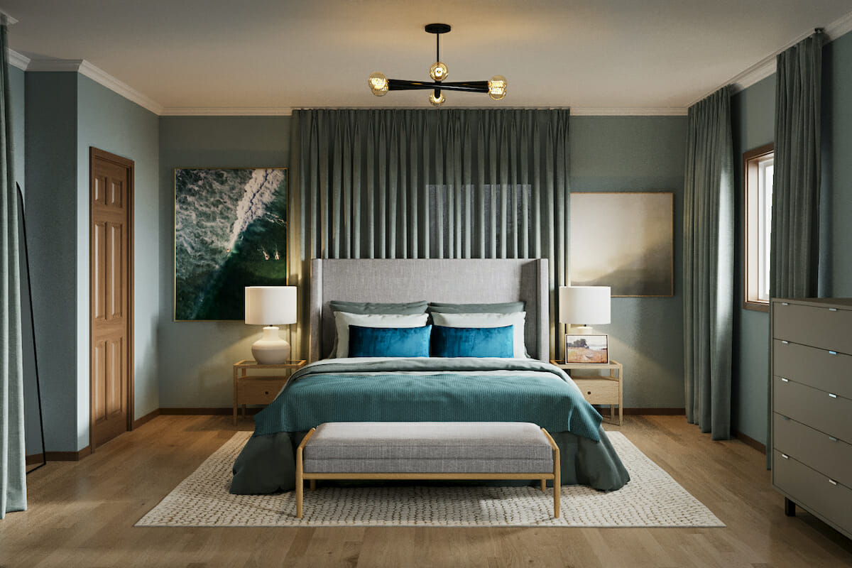 Serene seafoam green, calming colors for master bedrooms