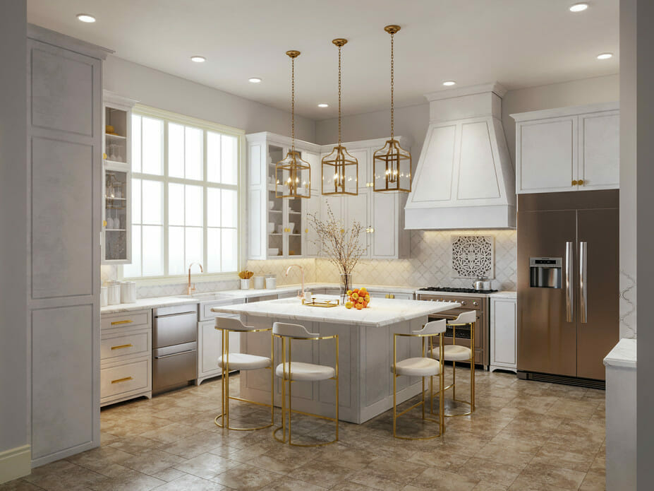 White kitchen backsplash ideas for traditional kitchen